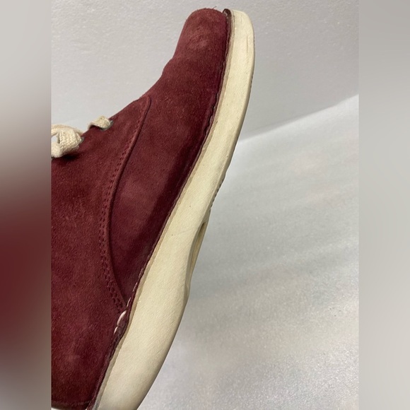 Samuel Hubbard Men’s 10.5 Leather Suede‎ Flat Shoes Free Plum Lace up - Picture 13 of 14